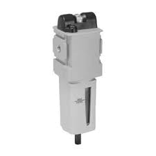 Parker Hannifin P32FB92EGAN Series P32FB Aluminum Global Modular Compact Particulate Filter, 5 µ Element, Poly Bowl with Bowl Guard, Auto Drain and without Mounting Bracket, 1/4" NPT Port