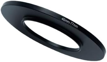 YAMAFOO 49mm to 77mm Step-Up Ring/Step Down Rings Filter Adapter for All Brands UV ND CPL Metal Ring Step-Up Rings Adapter Filter,Black (49-77)