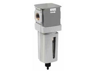 Parker Hannifin P32FB93DSAN Series P32FB Aluminum Global Modular Compact Coalescing Filter, 0.01 µ Element with DPI, Metal Bowl with Sight Gauge, Auto Drain and without Mounting Bracket, 3/8" NPT Port