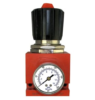 50 CFM, Tsunami 1/2" NPT Industrial Combination Water Separator Particulate Filter, Air Pressure Regulator & Lubricator Oiler