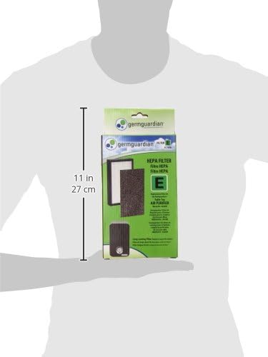 Germ Guardian FLT4100 True HEPA Genuine Air Purifier Replacement Filter E for GermGuardian AC4100,AC4150P,AC4150BL,and More,(Pack of 4)