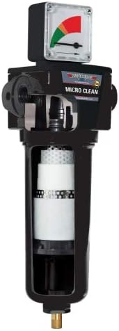 Replacement Air Filter Element Micro Clean (High Efficiency 0.01 micron) Industrial Grade Compressed Air Filters, 2-in-1 Coalescing & Particulate Air/Gas In-Line Filters (ISO CLASS 1) (50 CFM)