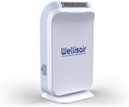 Wellis Air Purifier for Home, Electric HEPA Filter, Large 14.5x8.6x5.9 Inches, Push Button Control, Low Noise 6dB, with Extra Cartridge