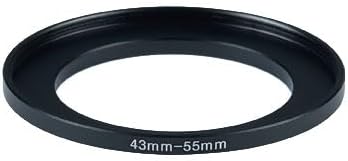 YAMAFOO 46mm to 72mm Step-Up Ring/Step Down Rings Filter Adapter for All Brands UV ND CPL Metal Ring Step-Up Rings Adapter Filter,Black (46-72)