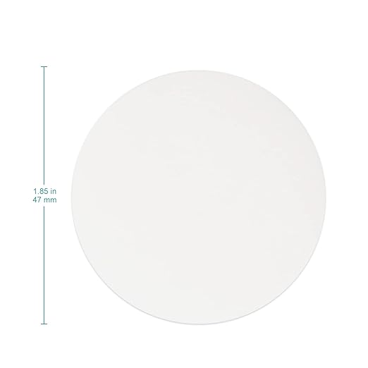 stonylab 50 Pack Nylon Membrane Filters, Hydrophilic Nylon Membrane Disc Filters with 0.45 μm Pore Size and 47 mm Diameter
