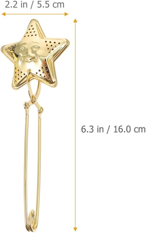 Luxshiny Stainless Steel Tea Infuser Strainer Clamp Design Convenient Portable Tea Filter Accessories