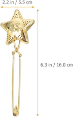 Luxshiny Stainless Steel Tea Infuser Strainer Clamp Design Convenient Portable Tea Filter Accessories