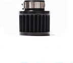 25mm Air Intake Filter 1" Inlet Dia Air Intake Cone Universal Filter Parts with Adjustable Clamp (Black)