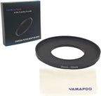 YAMAFOO 34mm to 58mm Step-Up Ring/Step Down Rings Filter Adapter for All Brands UV ND CPL Metal Ring Step-Up Rings Adapter Filter,Black (34-58)