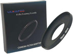 YAMAFOO 28mm to 49mm Step-Up Ring/Step Down Rings Filter Adapter for All Brands UV ND CPL Metal Ring Step-Up Rings Adapter Filter,Black (28-49)