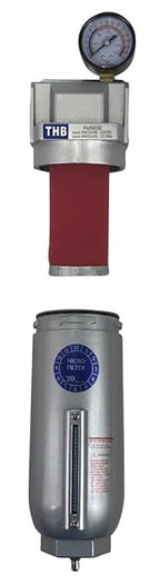 3/4" NPT Industrial Coalescing 0.01u Micron Filter Removes 99.98% of Oil, Moisture Vapor, Aerosols from Compressed Air Lines, 11oz Bowl, Manual Drain