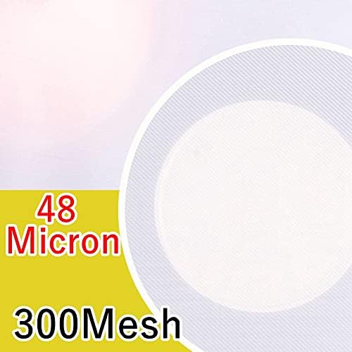 Fine Filter Mesh Nylon Fabric, Recycling Screens for Kitchen Filtration Food Wine 80-500 Mesh(300mesh 48micron,1x1 meter)