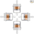 4 Pack Universal Gas Inline Fuel Filters for Motorcycle ATV Quad Go Karts Accessories 3/16 Inch
