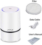 Air Purifier Small Portable Air Cleaner for Bedroom with HEPA Filter, Upgraded Low Noise Home Air Purifiers (White)
