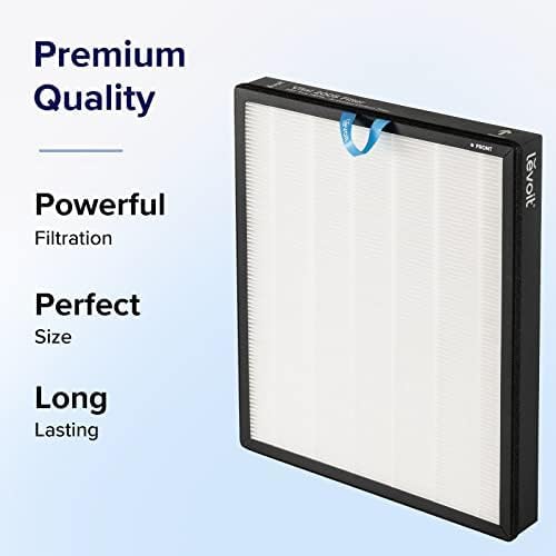 LEVOIT Vital 200S-P Replacement Filter,Genuine Air Purifier Filters, Supports HEPA Sleep Mode, High-Efficiency Activated Carbon for Removal of Smoke, Odor, Allergens, Pollen, Vital 200S-RF, 1 Pack