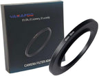 YAMAFOO 46mm to 62mm Step-Up Ring/Step Down Rings Filter Adapter for All Brands UV ND CPL Metal Ring Step-Up Rings Adapter Filter,Black (46-62)