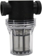 Budget Plastic Water Filter 1/2-1 - Lightweight Pre-Strainer for Fish Tanks, Garden Hose & Outdoor Plumbing(1 Inch 80 Mesh in)
