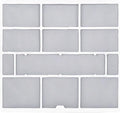Air Conditioner Dust Filter Screen for Indoor Unit, Plastic Mesh AC Accessory, Hanging Design for Central Cooling Systems, Protects Air Outlet from Dust Buildup(28.2X26.5cm)