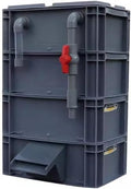 GRRICEPL Fish Tank Filter Box, Waterfall Bio-Filtration Aquarium, Turtle Tank Filter, Pump and Filter Media Not Included (Color : Gray, Size : 60x40x88cm)