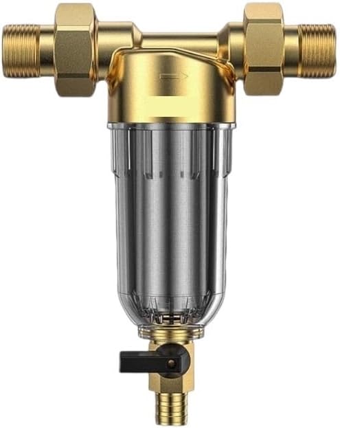 1pc 2700L/H Reusable Whole House Pre Sediment Water Filter, 40, Water Pre-Filter System, Faucets Front Purifier(DN15 connector)