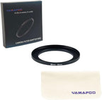 YAMAFOO 46mm to 58mm Step-Up Ring/Step Down Rings Filter Adapter for All Brands UV ND CPL Metal Ring Step-Up Rings Adapter Filter,Black (46-58)