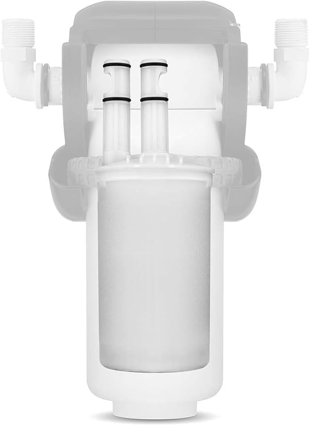EcoPure EPWHE Whole Home Pivotal Water Filtration System – Reduces Sediment & Chlorine Taste & Odor – Installs on Main Water Line – 6-Month Filter Included – Tool-Free, Mess-Free Changes