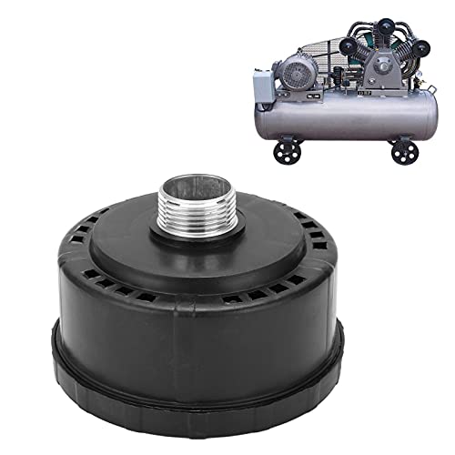 3/4 25mm Air Compressor Silencer, Plastic Shell Round Muffler Filter Intake Dia 80mm