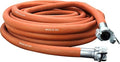 Milton Industries 1638 Industrial Jackhammer Rubber Air Hose 50’ Length x 3/4" Crimped Universal (Chicago) Coupling Connection Fitting, Red - Made in USA