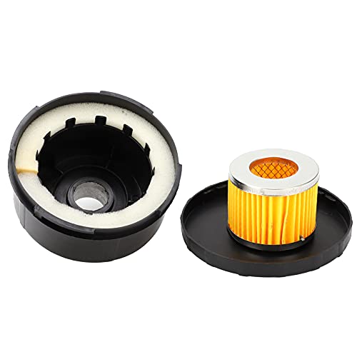 3/4 25mm Air Compressor Silencer, Plastic Shell Round Muffler Filter Intake Dia 80mm