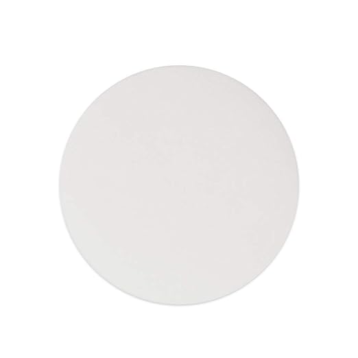 StonyLab Quantitative Filter Paper Circles, 94mm Diameter Cellulose Filter Paper with 20 Micron Particle Retention Medium Filtration Speed, Pack of 100