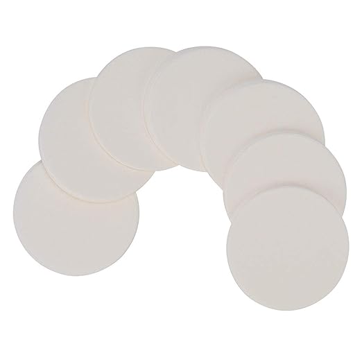 Labasics Qualitative Filter Paper Circles, 55 mm Diameter Cellulose Filter Paper with 15-20 Micron Particle Retention Medium Filtration Speed, Pack of 100