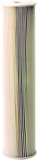Pentair Pentek ECP5-20BB Big Blue Sediment Water Filter, 20-Inch, Whole House Heavy Duty Pleated Cellulose Polyester Replacement Cartridge, 20" x 4.5", White End-Cap, 5 Micron