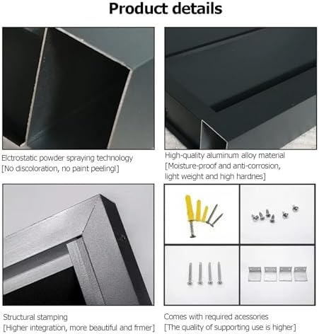 Aluminum Air Conditioner Cover Exterior Air Conditioning Unit Cover Air Conditioner Fence Screen Privacy Fence Trash Can Enclosure Outdoor Condenser Protective (Brown 100x50x70cm)