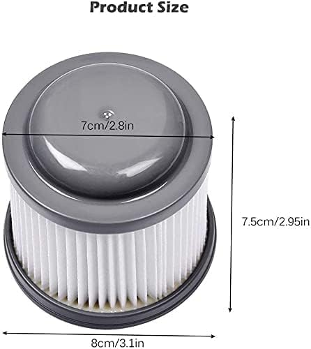 KEEPOW PVF110 Replacement Vacuum Filter for Black and Decker Handheld Pivot Vacuum BDH2000PL BDH2020FLFH PHV1410 PHV1810 PHV1210 BDH2020FL, Washable Hand Vac Filters, 2 Pack