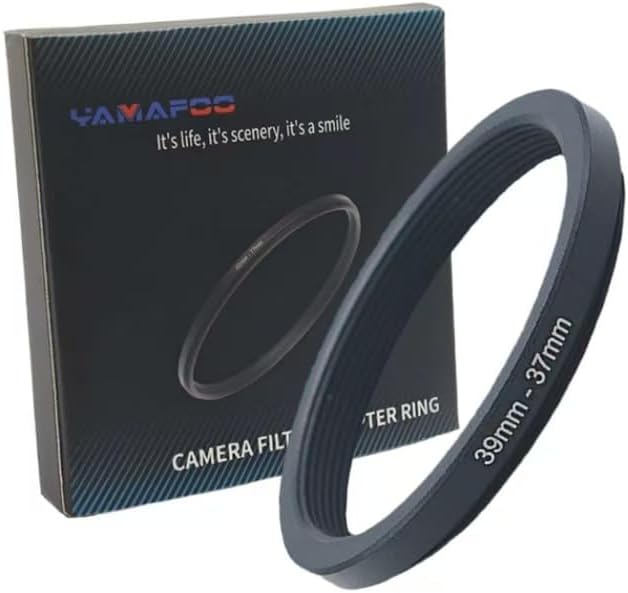 YAMAFOO 30.5mm to 49mm Step-Up Ring/Step Down Rings Filter Adapter for All Brands UV ND CPL Metal Ring Step-Up Rings Adapter Filter,Black (30.5-49)
