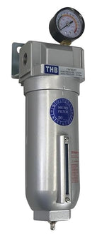 3/4" NPT Industrial Coalescing 0.01u Micron Filter Removes 99.98% of Oil, Moisture Vapor, Aerosols from Compressed Air Lines, 11oz Bowl, Manual Drain