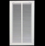 12" X 20" Steel Return Air Filter Grille for 1" Filter - Easy Plastic Tabs for Removable Face/Door - HVAC Duct Cover - Flat Stamped Face -White [Outer Dimensions: 13.75w X 21.75h]