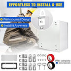 Outdoor Electrical Box, Steel Junction Box 16X16X8'', NEMA 4X Electrical Enclosure Box IP66 Waterproof & Dustproof, Universal Electrical Project Box with Lock & Mounting Plate