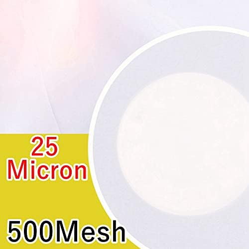 Fine Filter Mesh Nylon Fabric, Recycling Screens for Kitchen Filtration Food Wine 80-500 Mesh(500mesh 25micron,1x5 meter)