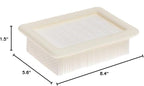 Hoover Vacuum Filter for FloorMate Vacs, Reusable, High-Performance Filtration, Part # 40112050, Hoover Vacuum Filters Replacement