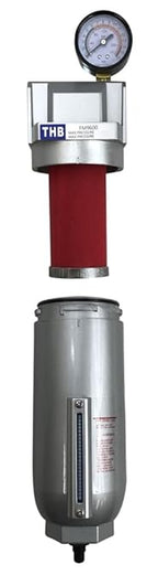 1" NPT Industrial Coalescing 0.01u Micron Filter Removes 99.98% of Oil, Moisture Vapor, Aerosols from Compressed Air Lines, 11oz Bowl, Auto Drain