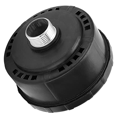 3/4 25mm Air Compressor Silencer, Plastic Shell Round Muffler Filter Intake Dia 80mm