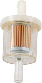 Powtol 691035 493629 Fuel Filter for Brigs Straton 40 micron 1/4 Inline Fuel filter 12hp 17.5hp 27hp 35hp Engines Replace 49019-7001 7-07061 Lawn Mower Replacement Parts (Pack of 3)
