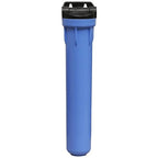 Pentair Pentek 150552 3G Standard Filter Housing, 3/4" NPT #20 Opaque Water Filter Housing with Integral Bracket Cap and Pressure Relief Button, 20-Inch, Black/Blue