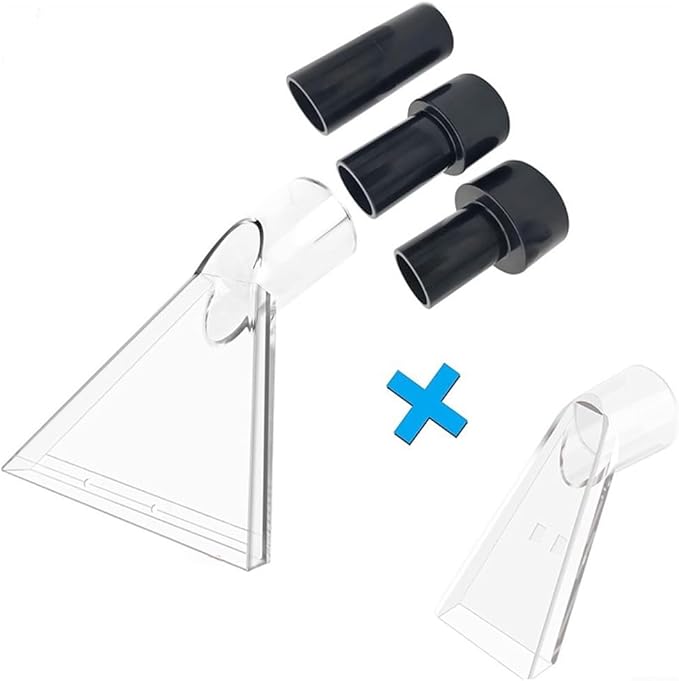 Swivel Head Floor Nozzle Set with Adapters, Transparent Carpet Cleaner Attachment for Most Vacuum and Portable Extraction Machines(C)