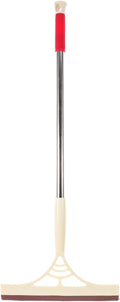 Multifunction Window Squeegee Cleaner with Extendable Handle, Dry and Wet Glass Scraper Brush, Khaki for Bathroom Shower Door and Floor Cleaning