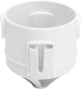 Foldable Portable Stainless Steel Coffee Filter Cup Ultra Fine Drip Tool for Travel Camping Office Home Use White 7.3 x 6.5cm 45g