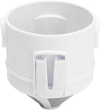 Foldable Portable Stainless Steel Coffee Filter Cup Ultra Fine Drip Tool for Travel Camping Office Home Use White 7.3 x 6.5cm 45g