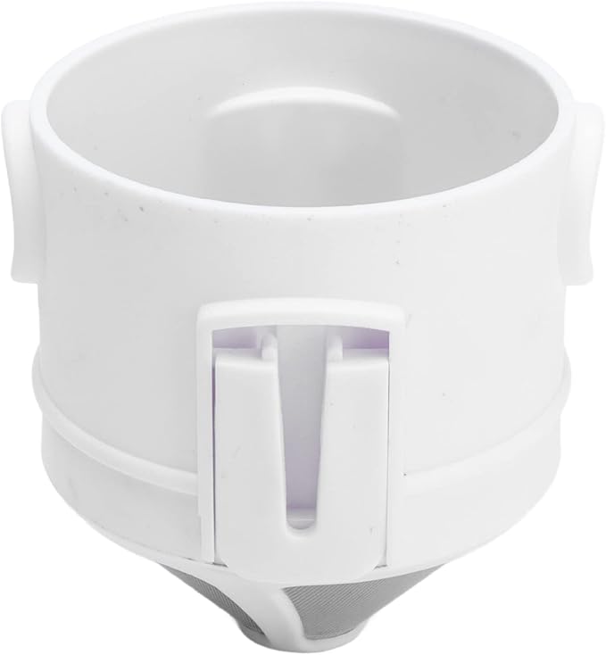 Foldable Portable Stainless Steel Coffee Filter Cup Ultra Fine Drip Tool for Travel Camping Office Home Use White 7.3 x 6.5cm 45g