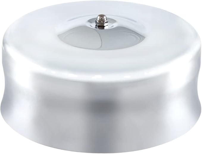 United Pacific S1103 6-3/8" Chrome Round Air Cleaner Assembly (Dome Style)